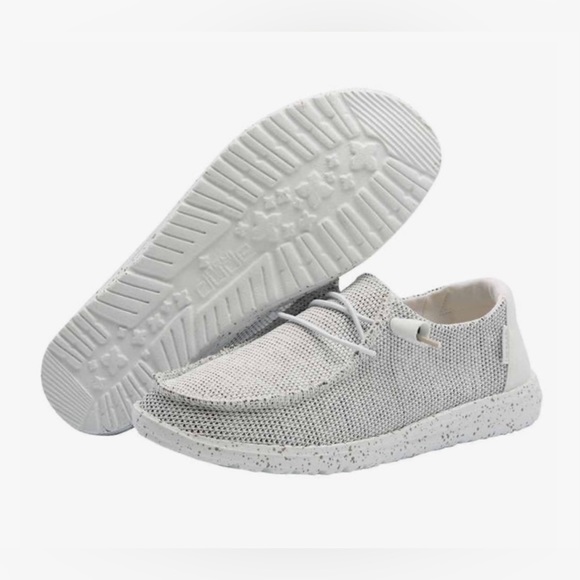 Hey Dude Shoes - NWT in box HEY DUDE Wendy Sox Stone White size 7